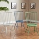 preview thumbnail 2 of 26, Truman High Back Metal and Wood Spindle Dining Chair (Set of 2) by iNSPIRE Q Modern