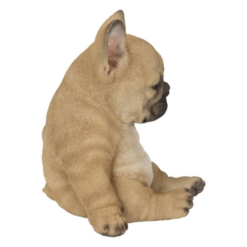 7.5" Sleepy French Bulldog Puppy Outdoor Garden Statue