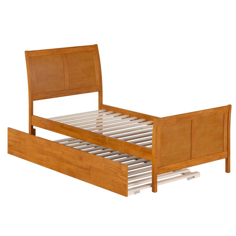 Portland Solid Wood Platform Bed with Matching Footboard and Trundle