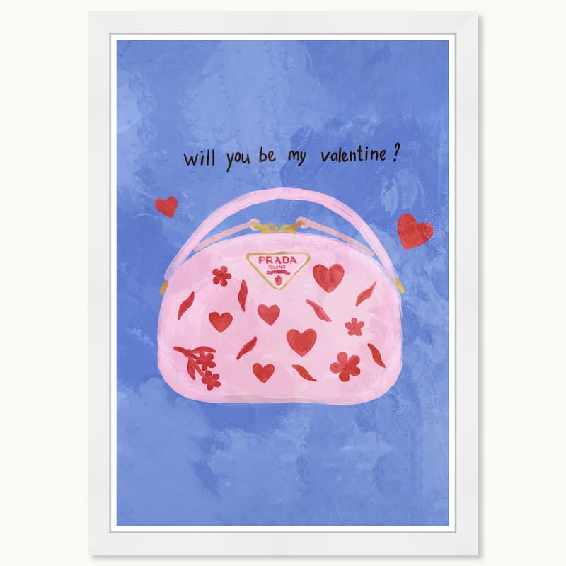 Wynwood Studio Prints Holiday Seasonal My Valentine Blue Wall Art