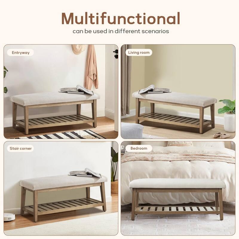 Entryway Bench - 16"D x 44"W x 19"H