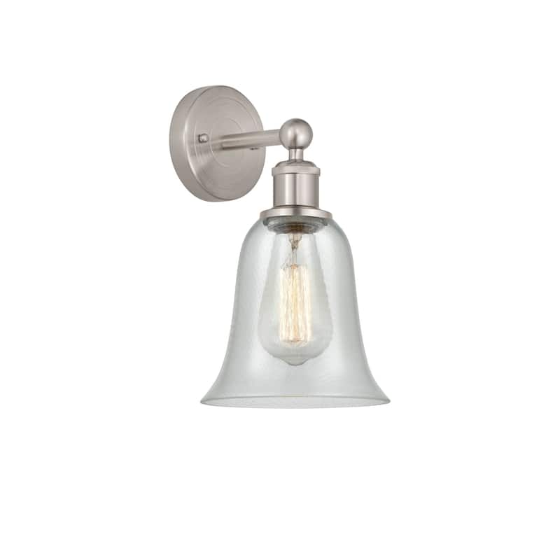 Innovations Lighting 616-1W-14-6 Hanover Sconce Hanover 14" Tall Wall - Brushed Satin Nickel / Fishnet
