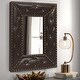 preview thumbnail 13 of 35, Rectangle Rivet Decorative Wall Hanging Mirror Brown