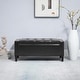 preview thumbnail 14 of 29, HOMCOM Ottoman Bench Tufted Storage Chest with Flipping Top, 36.25"W x 15.75"D x 15.75"H
