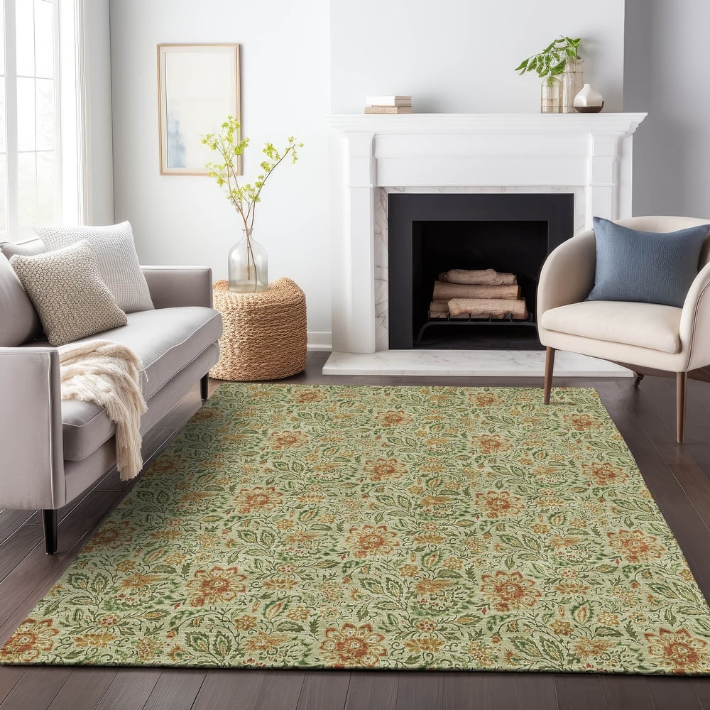 Premium Washable Super Soft Floral Mayfield Rug