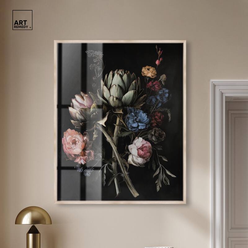 Moody Artichoke III Shadowbox by Art Remedy