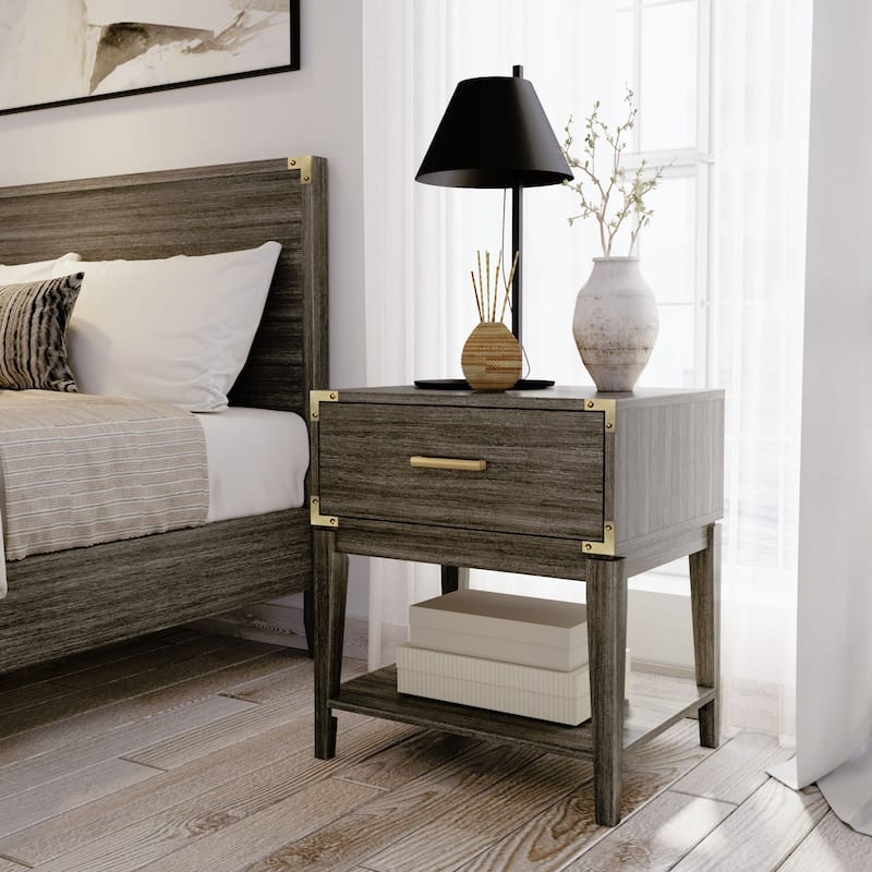 Plank and Beam Contempo Nightstand with 1 Drawer