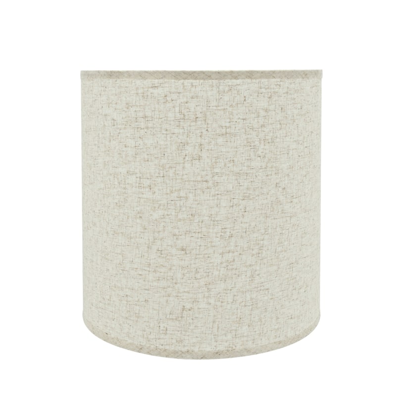 Aspen Creative Drum (Cylinder) Shaped Spider Construction Lamp Shade in Beige (14" x 15" x 15")