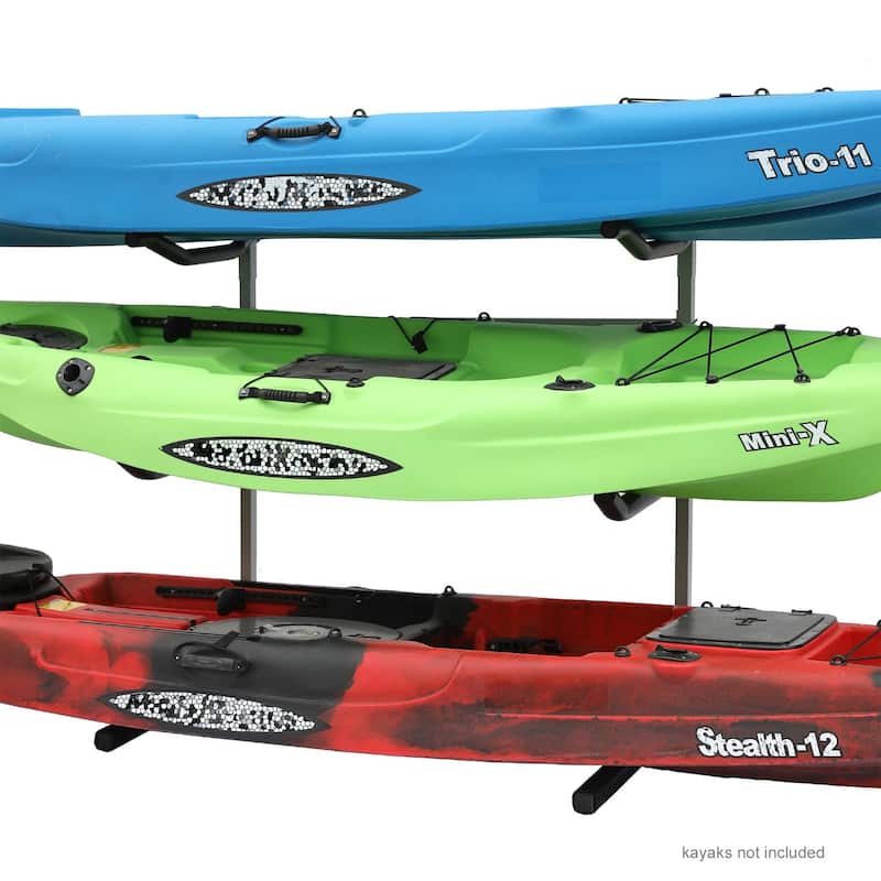 Freestanding Triple Kayak Rack