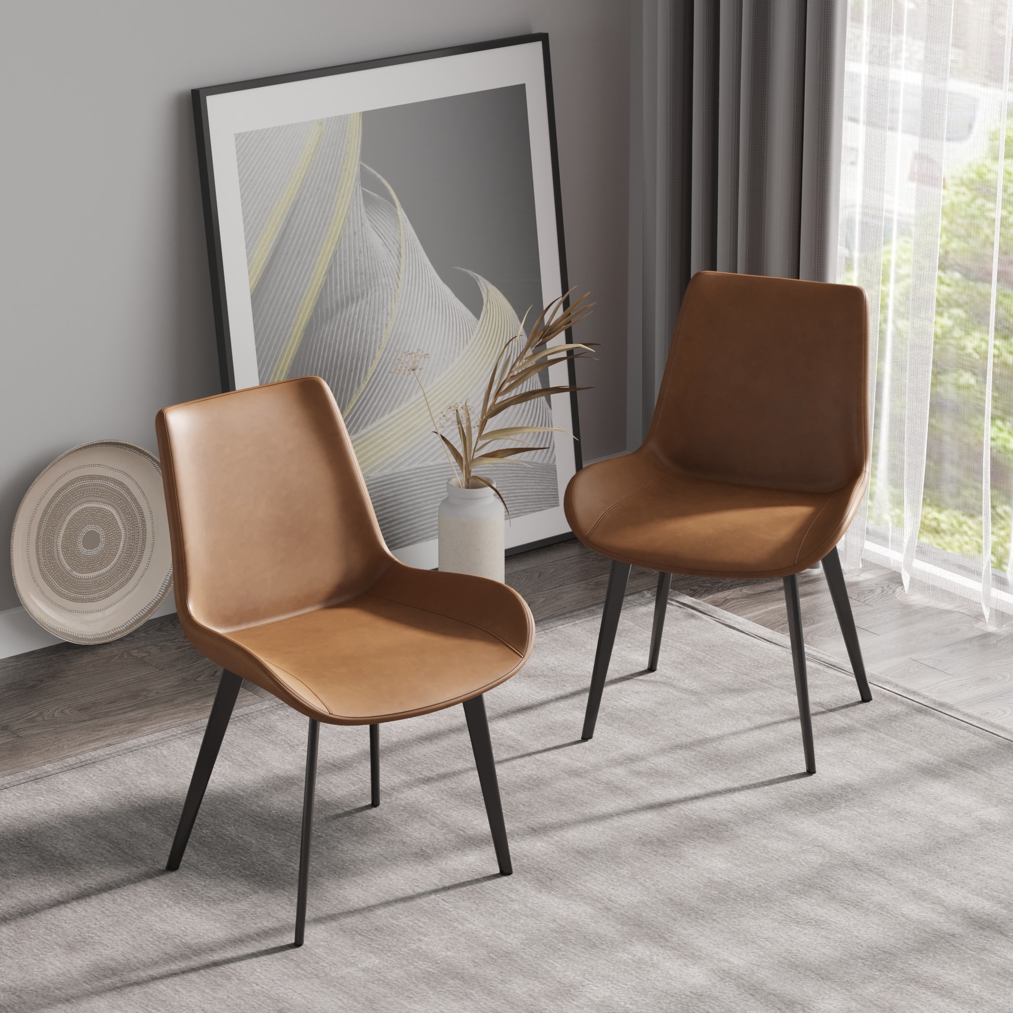 Black metal chairs set of 2025 2