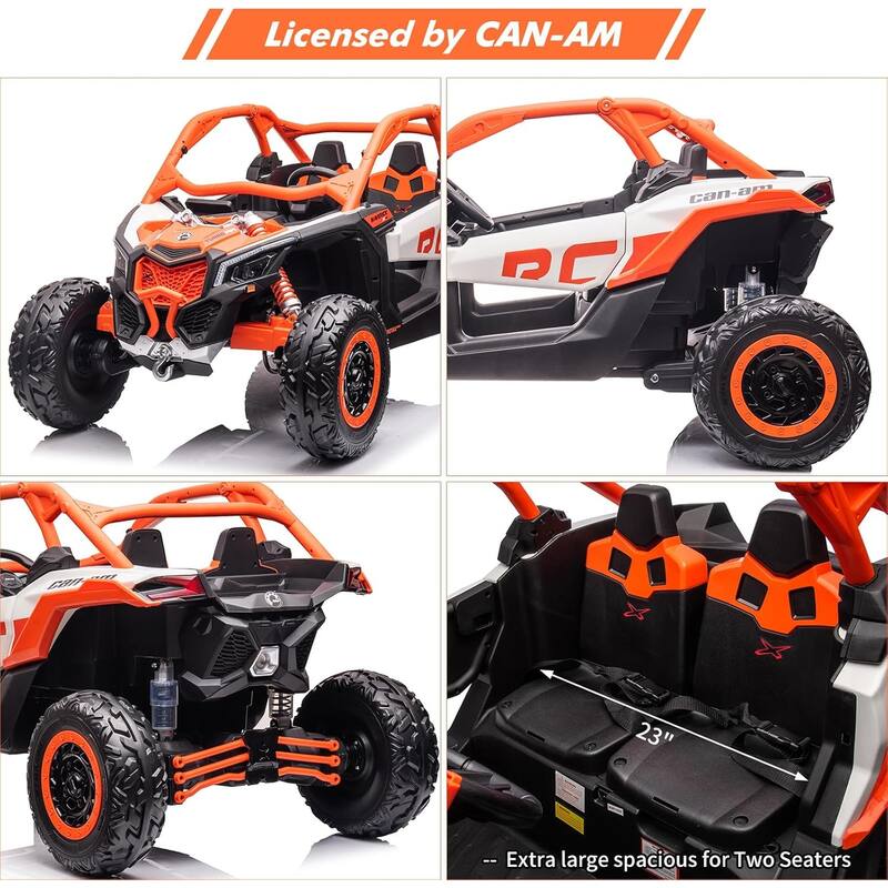 24V Batteries 2 Seats Ride on UTV with Remote Control for Kids
