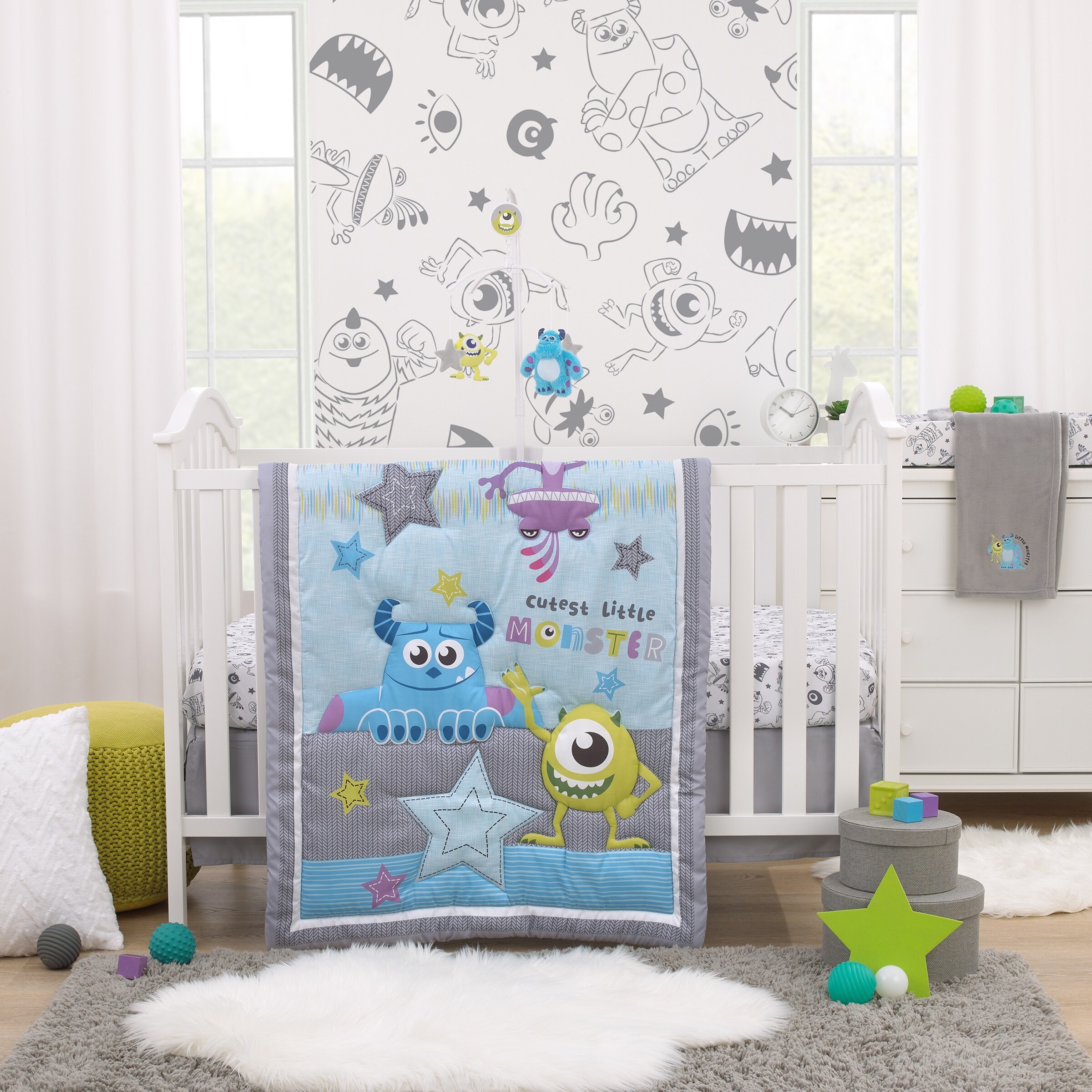 Monster inc crib bedding set outlet