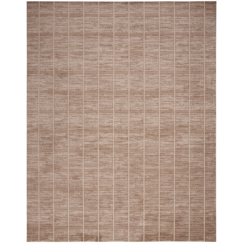 Nourison Serenity Home Indoor Geometric Area Rug - 7' 10" x 9' 10" - Mocha/Ivory
