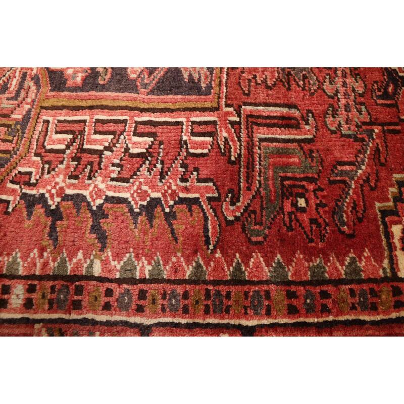 ECARPETGALLERY Hand-knotted Sarabi Dark Red Wool Rug - 8'2 x 11'9