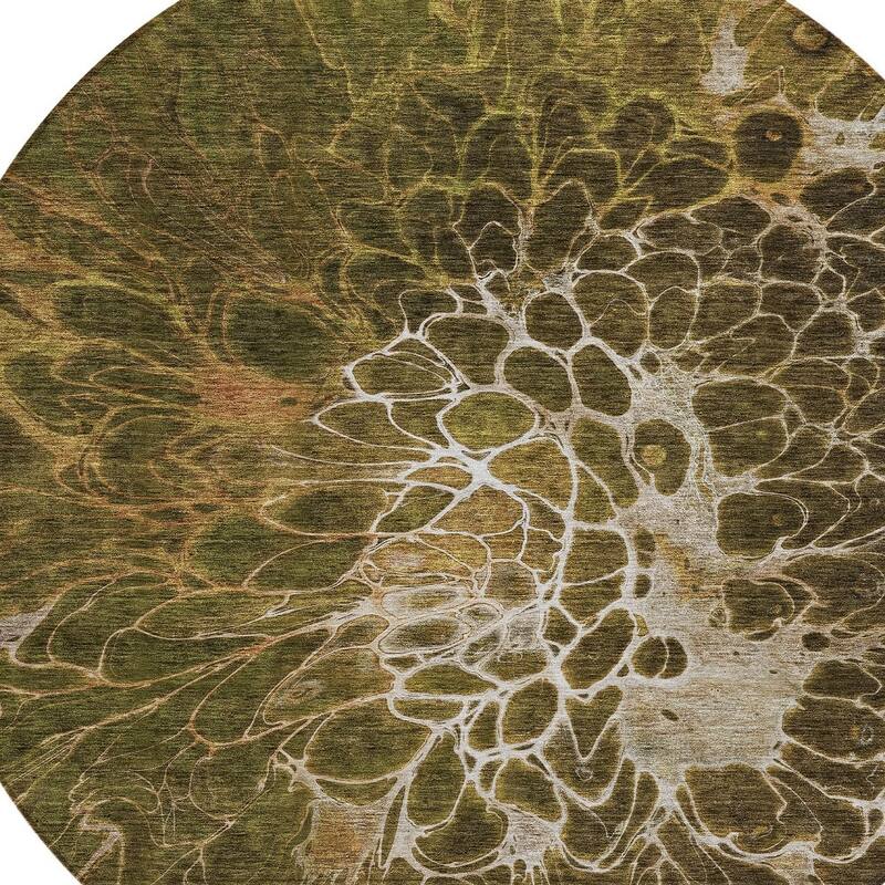 HomeRoots Abstract Transitional Rectangle Outdoor Rug