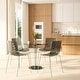 preview thumbnail 18 of 37, LeisureMod Astor Set of 4 Acrylic Plastic Transparent Dining Side Chair With Chrome Base for Home Kitchen Restaurant