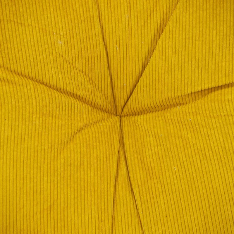 Corduroy Styled Burnt Orange Tufted Floor Pillow