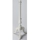 preview thumbnail 2 of 1, Cottage White Pedestal Plant Stand