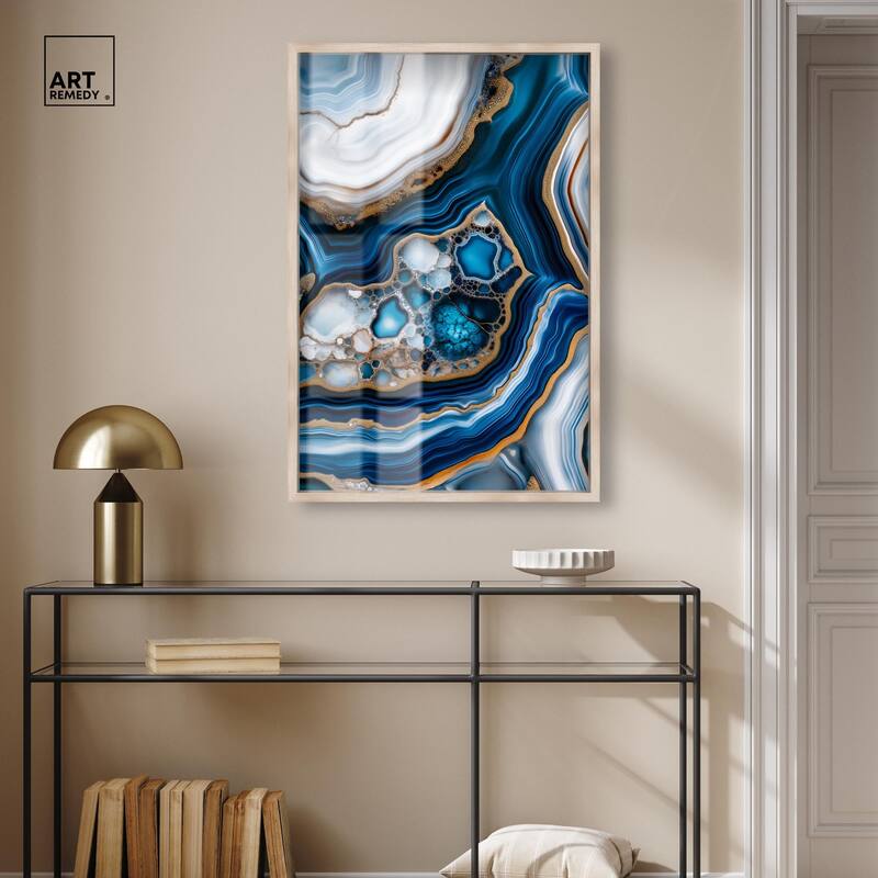 Azure Alveoli II Shadowbox by Art Remedy