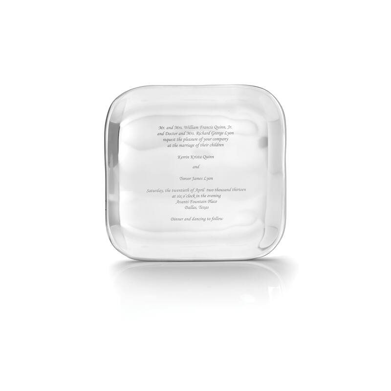 Nambe Square Metal Alloy Serving Platter - 9 Inch