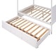preview thumbnail 25 of 32, Queen Size Canopy Platform Bed with Twin Size Trundle, 3-Storage Drawers, and Sturdy Pinewood Frame, Space-Saving Design, Grey