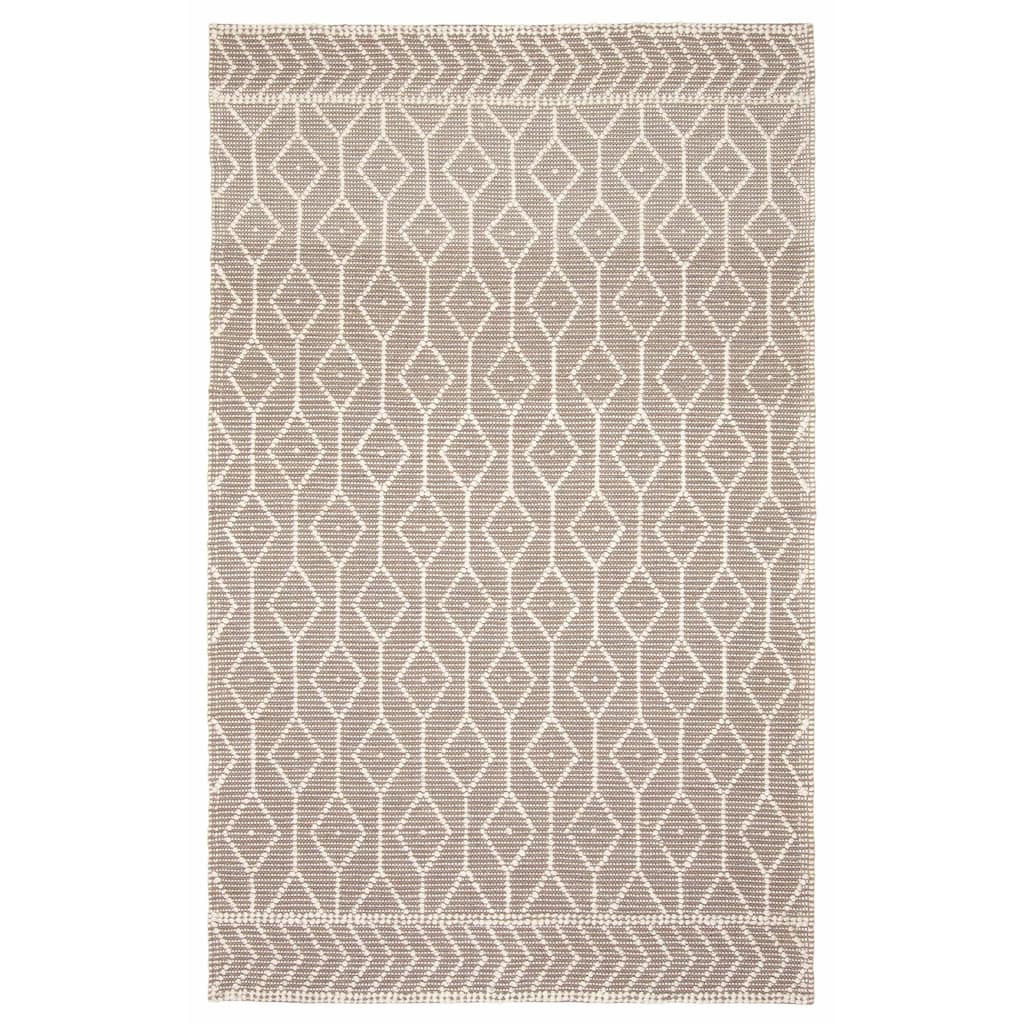 ECARPETGALLERY Braid weave Sienna Brown Wool Rug - 4'11 x 8'0
