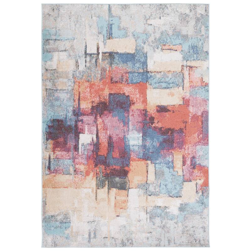 SAFAVIEH Phoenix Verda Modern Abstract Rug