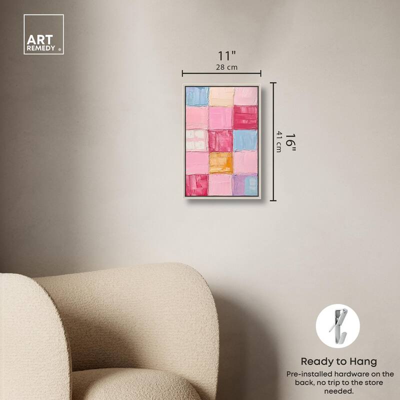 Color Squares II Canvas by Art Remedy