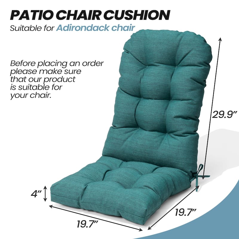 Outdoor Adirondack Chair Cushion Thickened Patio Chair Pad Lounge Rocking Chair Cushion