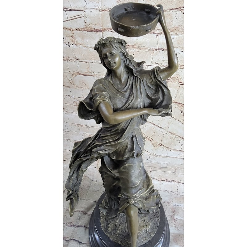 Signed Original Happy Dancer Bronze Figurine Figure Statue Sculpture Art Decor