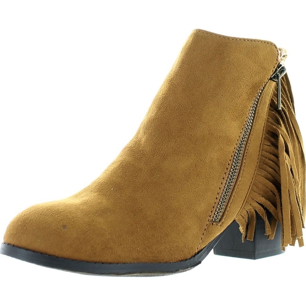 moccasin ankle boots with fringe