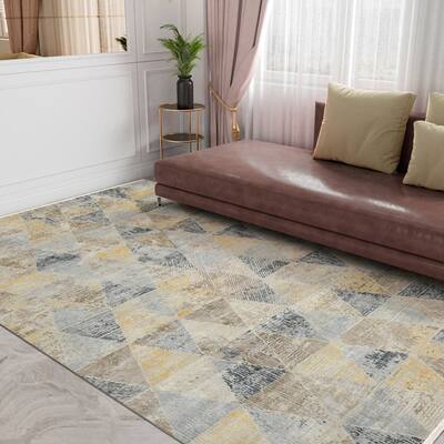 Majestic Voilie Modern & Contemporary Geometric Hand-Knotted Area Rug