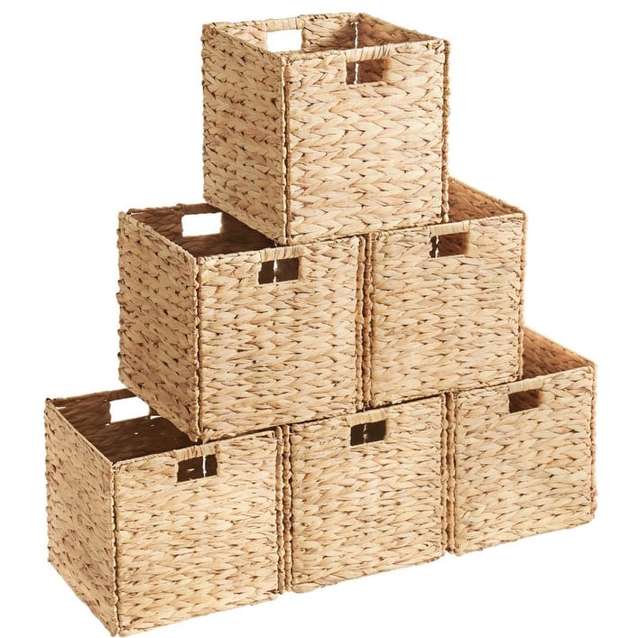 13" x 13" in Water Hyacinth Storage Cube Bin Baskets