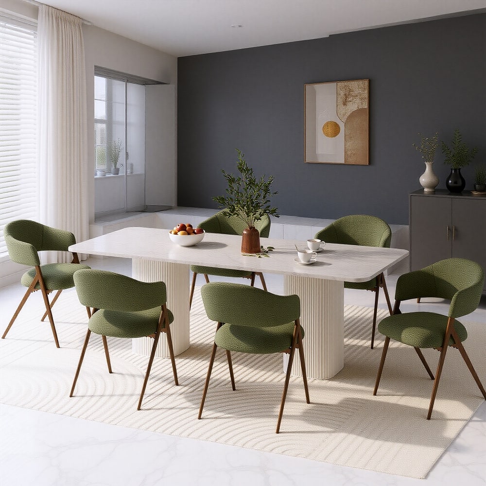 Modern Reclining Dining Chairs， 135° Back & 18.9" Wide Seat with Thick Cushion