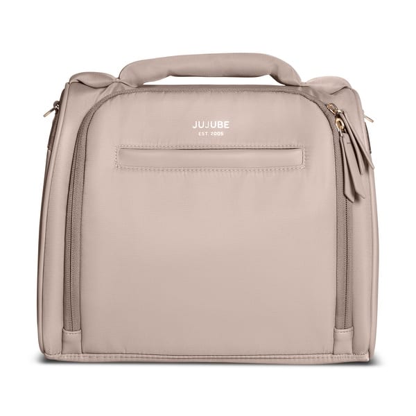 slide 2 of 5, JuJuBe Insulated Bottle Bag Lunch Bag Beige