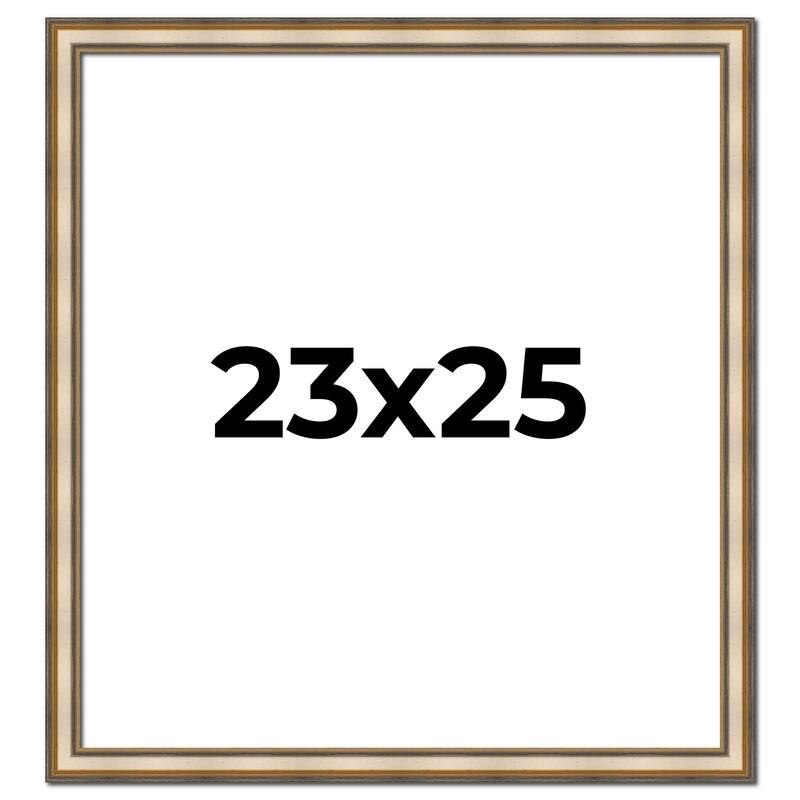 23x25 Frame Gold Solid Wood Shadow Box Width 1.5 Inches | Interior Frame Depth 2 3/8 Inches