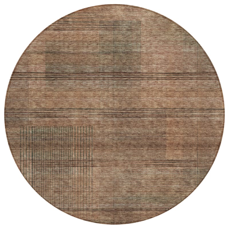 HomeRoots Striped Transitional Rectangle Outdoor Rug