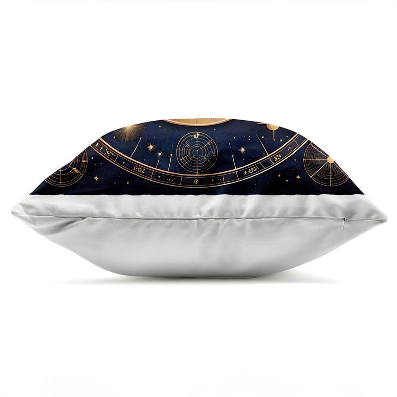 Stupell Astrology Zodiac Birth Chart Printed Outdoor Throw Pillow Design by Tabz Jones