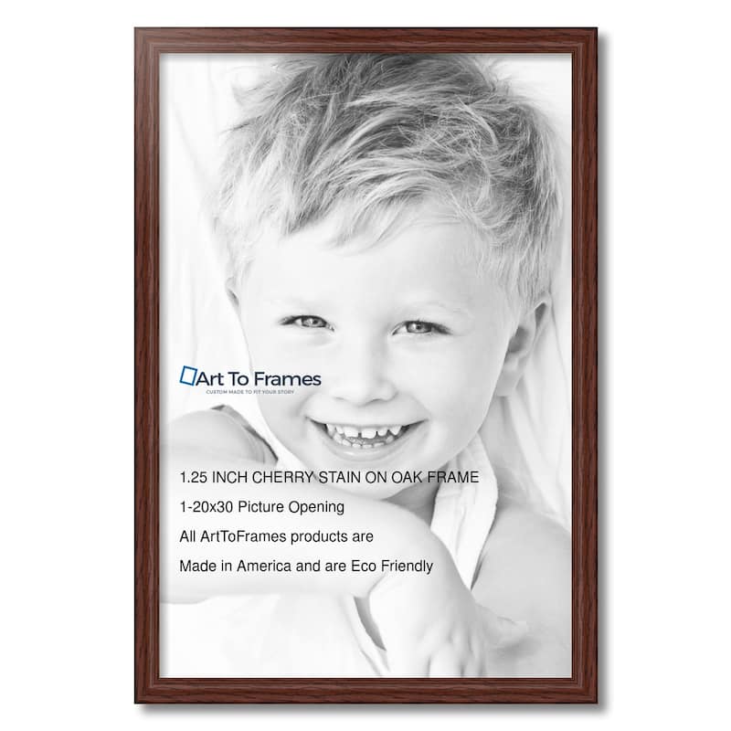 ArtToFrames Clayton Oak 20x30 Inch Picture Frame, 1.25 Inch Wood Poster Frame Available in Multiple Colors (59504-20x30)