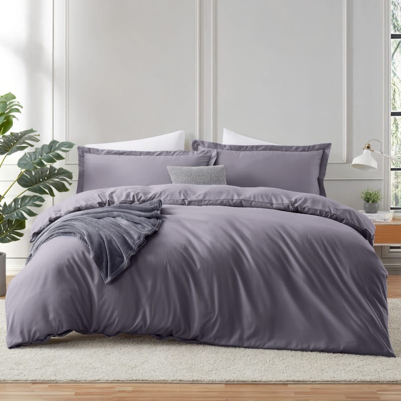 Emperyan 3 Piece Duvet Cover Sets, Soft Double Brushed Duvet Covers with Button Closure