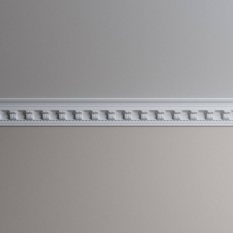 4"H x 4"P x 5 5/8"F x 96"L Vanessa Crown Moulding - 1-Pack