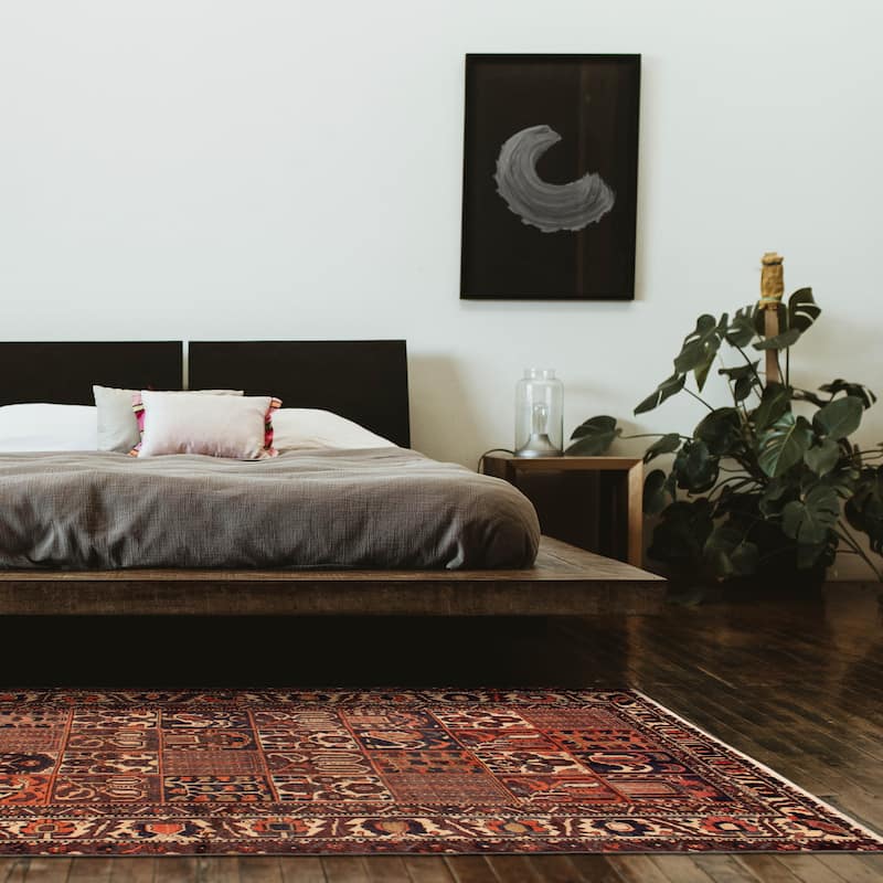 ECARPETGALLERY Hand-knotted Kayseri Vintage Red Wool Rug - 5'2 x 9'8