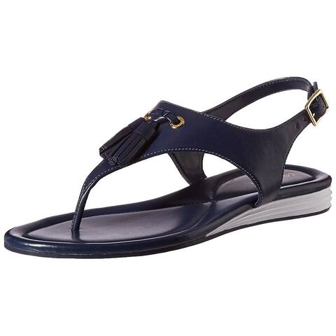 cole haan leather flat sandals