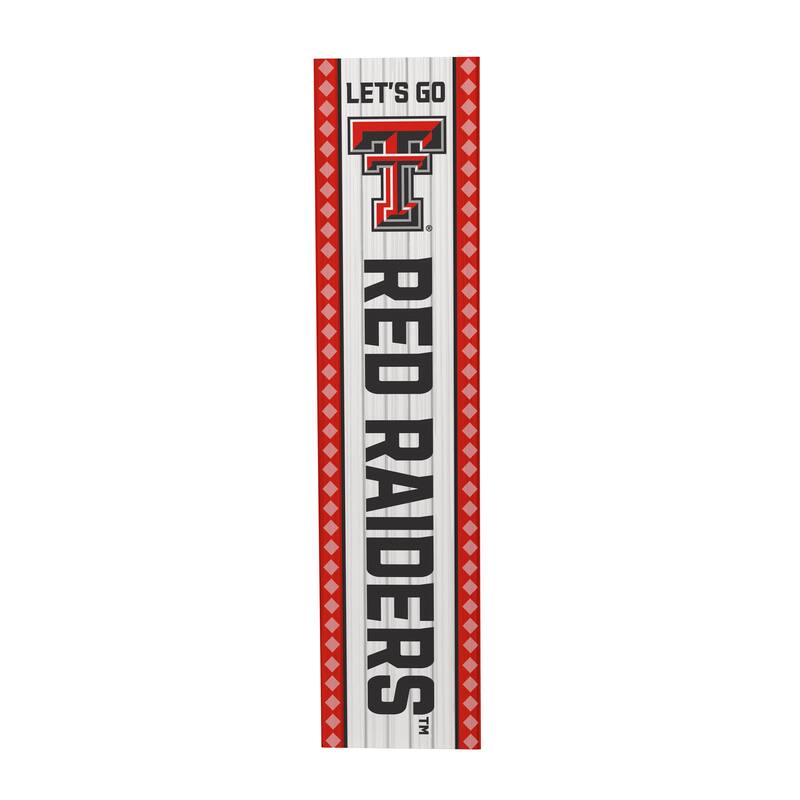 47" Double Sided Seasonal Porch Leaner, Texas Tech University - 47" x 11.25"