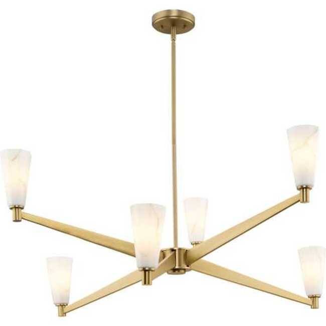 Progress Lighting P400395 Tosca 6 Light 41" Wide Chandelier
