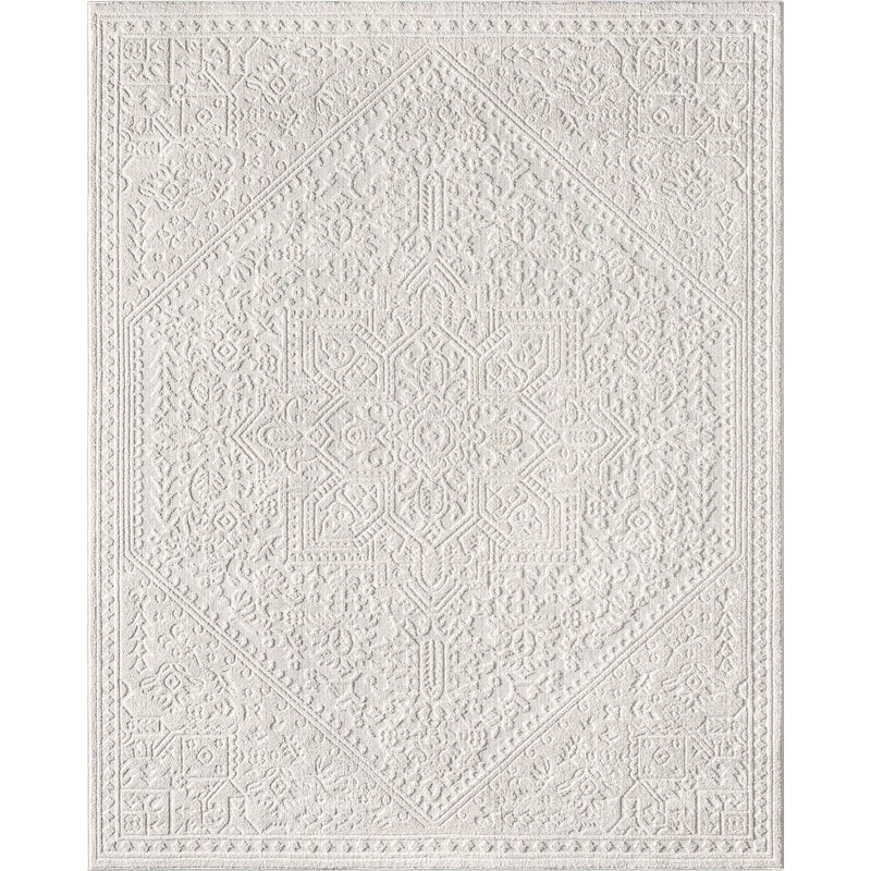 Well Woven Harlow Farmhouse Medallion Area Rug