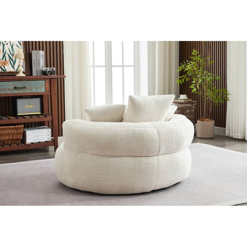 Round Bean Bag Chairs for Soft Chenille Cover