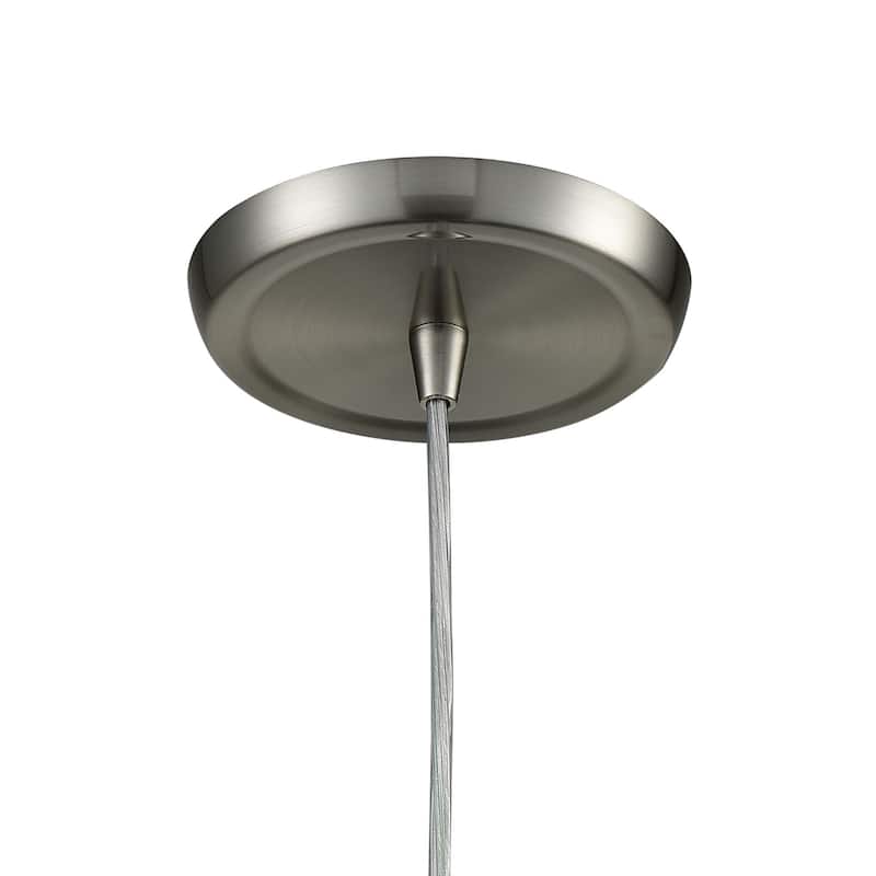 Elk Home Belmont Satin Nickel With Water Glass 1 Light Pendant