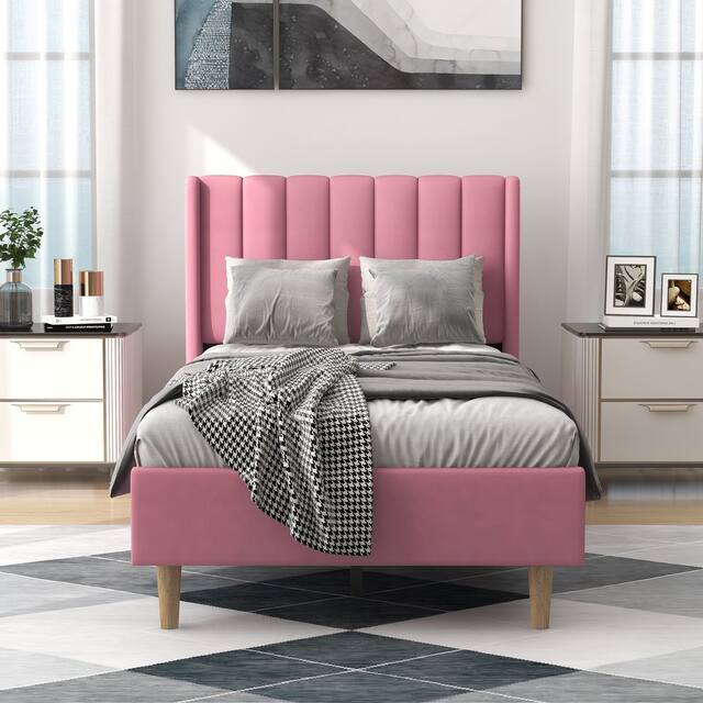 Alazyhome Upholstered Platform Bed Frame
