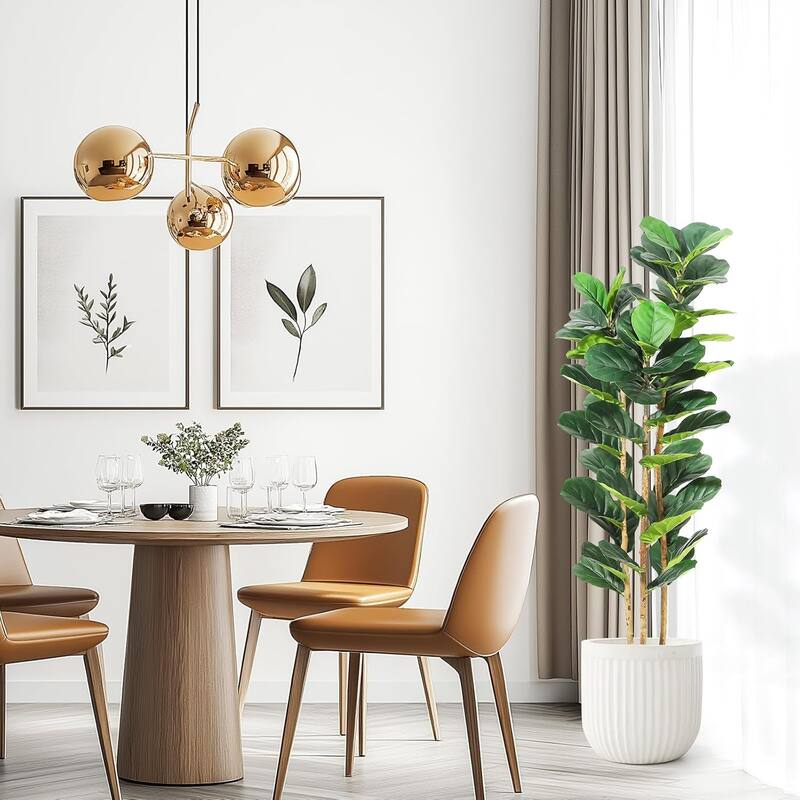 Artificial Fiddle Leaf Fig Tree for Home Decor Indoor Office
